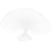 Figurine decorative Ventaglio giapponese Uchiwa Kit fai da te Quadro portatile per artigianato (Bianco)