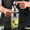 Barprodukter 450 ml glas cocktail shaker med vinrecept skakare transparent skala dricka kopp vatten rostfritt stål verktyg