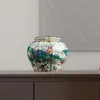 Bottiglie di stoccaggio Vaso di zenzero in ceramica Vaso decorativo antico in porcellana Decor Contenitore per il tè per la cucina Tavolo da pranzo per la casa Soggiorno