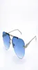 Fashion luxury designer Ash sunglasses 1261 mens vintage metal pilot shape print glasses summer classic allmatch style AntiUltra9998650