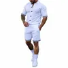 2023 Nowy letni handel zagraniczny Trend Men's Men Solid Color Polo Obroź