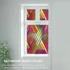 Adesivos de janela Adesivo de vidro estático Colorido Cling Filme Decorativo Não Adesivo Decalque Pvc