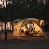 Tents and Shelters Naturehike 2023 New Cloud Wild Car Side Tent Outdoor Mobile Camping Rain-proof Sunscreen Tent One Room And Two Hall Double Tent24327