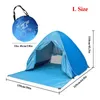 Tenten en schuilplaatsen met deurgordijn 2-3 personen strandtent Automatisch snel open Outdoor Camping Tour UV50 Draagbaar Ultralight