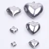 Pendant Necklaces 12Pcs/Lot Stainless Steel Mix Size Peach Heart Dangle Earrings Charms Diy Trendy Geometric Women Jewelry Bulk