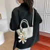 Torba moda Znakomite zakupy retro swobodne kobiety torby na ramię solidne kolory floret torebka na 2024
