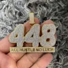 Ny ankomstdesign Hiphop Fine Jewelry Iced Out Silver Bling Zircon Custom 14k Plated Mossanite Name Pendant