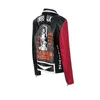 Abbigliamento da motociclista Giacca in pelle Materiale PU Rivetto Decorazione Motore per uomo Punk Abbigliamento da motociclista Resistente all'usura S-XXXL