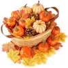 Decorative Flowers Halloween Pumpkin Decoration Surprisingly Durable Eye-catching Festive Versatile Holiday Home Decor Thanksgiving