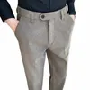 冬の肥厚されたウールのスーツパンツメンズカジュアルストレートズボン韓国のクラシックFiブシンフォーマルオフィスソーシャルスーツパンツt9of＃