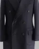 black Woolen Coat Men Suit Tailor-Made One Piece Overcoat Double Breasted Winter Warm Busin Wedding Groom Prom Tailored 04nq#