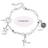 Braccialetti a maglie Sansango Fashion Star Cuore Charms Bracciale Perline Catena abbinata Gioielli regolabili per amici Regalo