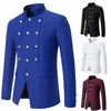 2024 Stand Court Butt Blazer Manteau Vintage Mariage Prom Casual Costume Gentleman Fi Élégant Banquet Dr Costume Veste V1Fz #