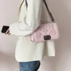 Axelväskor xiuya söt rosa crossbody damer mode lyx kedja kvinnors väska 2024 trend casual pu läder korea fest kvinnlig plånbok