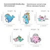 Marine Organism Enamel Pins Custom Animal Dolphin Seahorse Octopus Brooches Lapel Pin Shirt Bag Badge Cartoon Ocean Sea Jewelry