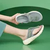Ladies Slippers 202 Sexy Fashion Shoes Vintage Casual Style Women's Metal Buckle Beach Flip Flops 5