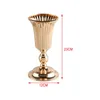 Vases Metal Table Flower Vase Dried Pot Decoration Bouquet Holder Road Lead For Living Room Birthday Anniversary Home Event