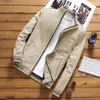 Männer Cott Herbst Casual Windjacke Männer Stehkragen 2024 FI Neue Outwear Stand Slim Military Jacken Casual Bomber v3uS #