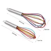 2024 Multicolor 1 PC Kitchen Premium Silicone Whisk With Heat Resistant Non-Stick Silicone Whisk Cooking Tool Egg Beater String New