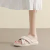 Hausschuhe GRWG Sommer Damen Indoor Outdoor Weiche Dicke Sohlen Sandalen Open Toe Trend Slides Anti-Rutsch-Strandschuhe Flip Flops