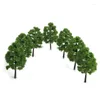 Kwiaty dekoracyjne 70pcs Mini Tree Model Dekoracja symulowana do ulicy na piasku kolejowym Układ krajobrazowy