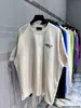 Designer de alta versão Chao B Cola bordado manga curta tecido e tingido algodão macio e confortável masculino e feminino camiseta de manga curta RDJ8