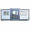 Folding container activity room exhibition wing type activity room manufacturer Sunroom double wing folding expansion room exit