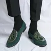 Casual Schuhe 2024 Männer Leder Marke Flach Mund Fahren Faulenzer Mokassins Kleid Dicken Sohlen Italienische Quaste