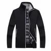 Pull en molleton pour hommes d'hiver Automne Cmere Slim Fat Laine Zipper Pull chaud Hommes Manteau tricoté Cardigan Homme 4XL AG1383 z0QG #