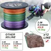 Sougayilang Super Strong 12 pasmów Pleciona linia połowowa X12 PE Linia 350M 550M Multifilament Strashing Liness -odporne na linie połowowe 240315