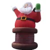 Hot 13/20/26/33ft Inflatable Santa Claus model for Christmas party decoration giant blow up Father balloon toys