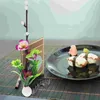 Borden Snuisterijen Sashimi Kleine Ornamenten Bestek Sushi Bord Decor Hout Kunstbloemen Voor