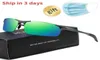 Solglasögon S Mens Outdoor Sports Male Mirror Coating Aluminium Polariserade solglasögon för män Semirimless Subglasses 59336011684