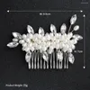 Haarspangen Braut Hochzeit Kämme Künstliche Perle Designs Kopfschmuck Strass Blatt Haarnadeln Frauen Mädchen Party Schmuck Zubehör