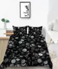 3D Tryckt sängkläder Set Creative Round Slab Black Däcke Cover King Size Queen Twin Full Single Double Soft Cover With Pillowcas9177103