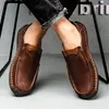 Men's Shoes Handmade Casual 267 Mens Style Comfortable Lace Up Moccasins Breathable Loafers Big Size 48 Sneakers