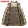 spring Tooling Vest Men's Multi Pocket Fishing Photography Jackets Outdoor Mountaineering Vests Autumn Cott Vest Thermal Coats l9WL#
