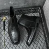 Scarpe eleganti da uomo Stivaletti Roper vintage tinta unita antiscivolo Slip-on alti per esterni