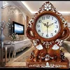 Relógios de mesa relógio europeu pavão decoração para casa retro elefante sala estar quarto escritório digital relógios mesa