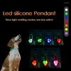 Colliers pour chiens pendentif LED pour animaux de compagnie sécurité clignotant lumière lumineuse collier clignotant pour
