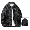 denim Jacket Men Casual Men Jean Jackets Streetwear Turn Down Collar Denim Coats Men Jacktes Jacquard Jacket Autumn 2023New 69j2#