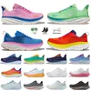 Top Quality Hokaes Women Men Clifton 9 Bondi 8 Outdoor Running Shoes Free People Eggnog Ice Blue Triple White Black Cyclamen Sweet Lilac Jogging OG Trainers Sneakers