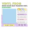 Raamstickers 3D Bubble Heat Transfer Set van 10 vellen 30 X 25Cm Pastel Puffy HTV Voor doe-het-zelf T-shirts Duurzaam Gemakkelijk te gebruiken