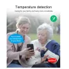 Trackers äldre 4G SOS Titta på GPS -spårning Fall Alarm Smart Armband Health Temperatur Monitor Emergency SOS Button IP67 GPS Positionering