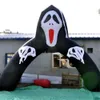 Andere sportartikelen Aangepaste Halloween-decoraties opblaasbare Scarey-ballonmodellen Mesboog-pompoenverblijfpuft met ventilator in de uitverkoop