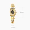 Wristwatches Women's Crystal Quartz Watch Easy To Read Dial Glitter Fashion Alloy Bracelet For Girlfriend Birthday Gift