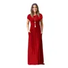 Zomerjurken voor vrouwen Designer kleding vrouwen vrouwen korte mouw losse gewone casual lange maxi -jurken met zakken dameskleding vestido tops dames partydress