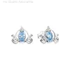 Designer Pandoras Boucles d'oreilles Pan Family Plaqué Argent 925 Boucles d'oreilles rondes brillantes Boucles d'oreilles en forme de coeur en diamant brillant comme cadeau pour petite amie