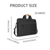 Briefcase Bag For Men 156 Inch Laptop Business Shoulder With Long Strap Larger Capacity Notebook Pouch Bags 240320