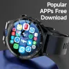 Montres Eger 2024 Nouveau 4G LTE Smart Watch Men 4 Go + 128 Go 1,43 "Double appareil photo Android 9 Smartwatch 1000 MAH SIM WiFi GPS App Download Adult B + 128 Go Watch